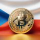 Czech Republic Flag Bitcoin BTC