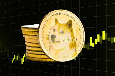 Dogecoin stacked coins