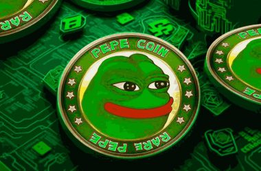 pepe coin green background