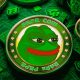 pepe coin green background