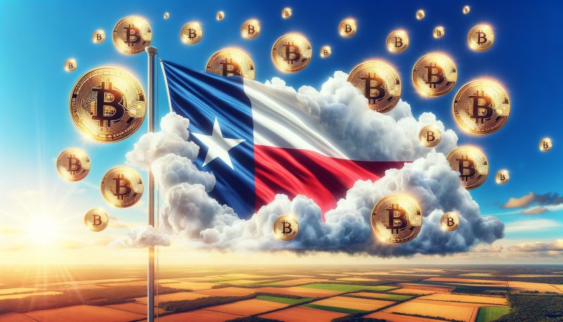 Texas Flag and Bitcoin