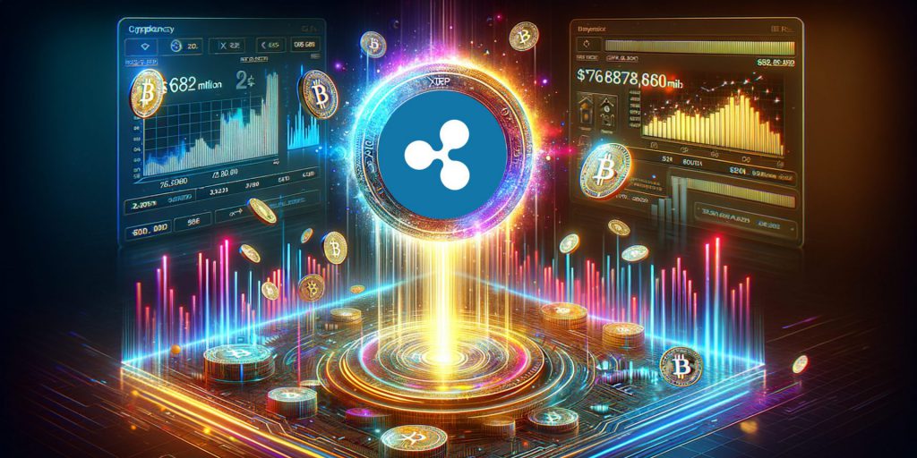 Ripple XRP Coin Terbang