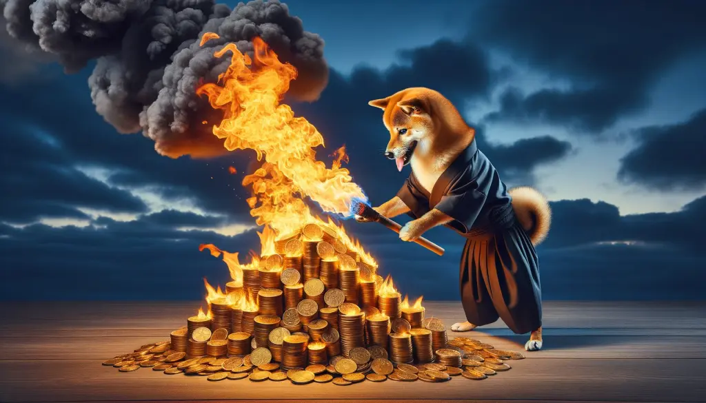SHIB burning coins