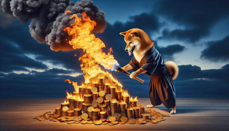 SHIB burning coins