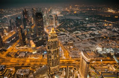 dubai night city lights