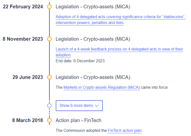 European crypto regulation framework