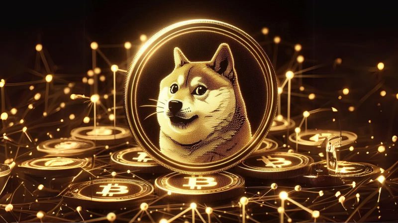 Dogecoin Bitcoin Background