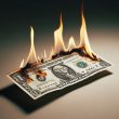 us dollar burning usd currency