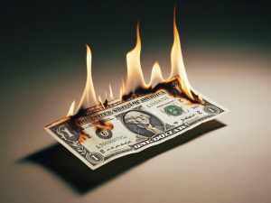 us dollar burning usd currency