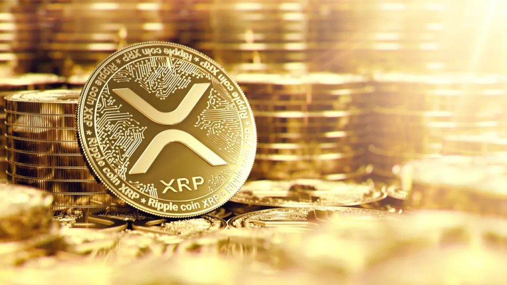 Ripple xrp golden coin stacks