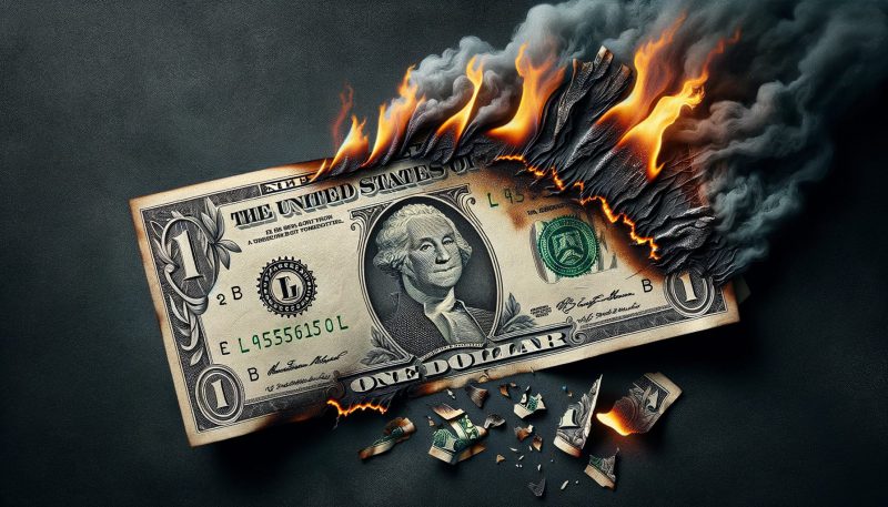 us dollar burning