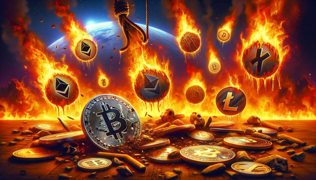 Altcoins and bitcoin crashing