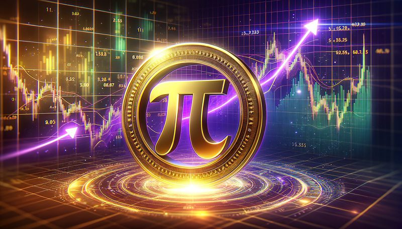 Pi coin price charts going up