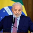 Brazil's President Lula da Silva speaking at BRICS meeting