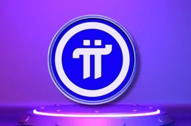 Pi coin purple background