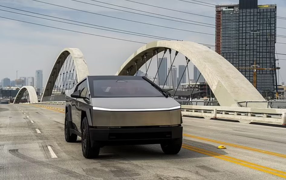 Tesla Cybertruck On Road