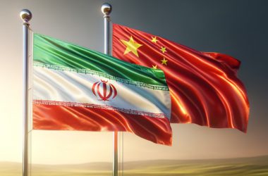 Iran China Flags