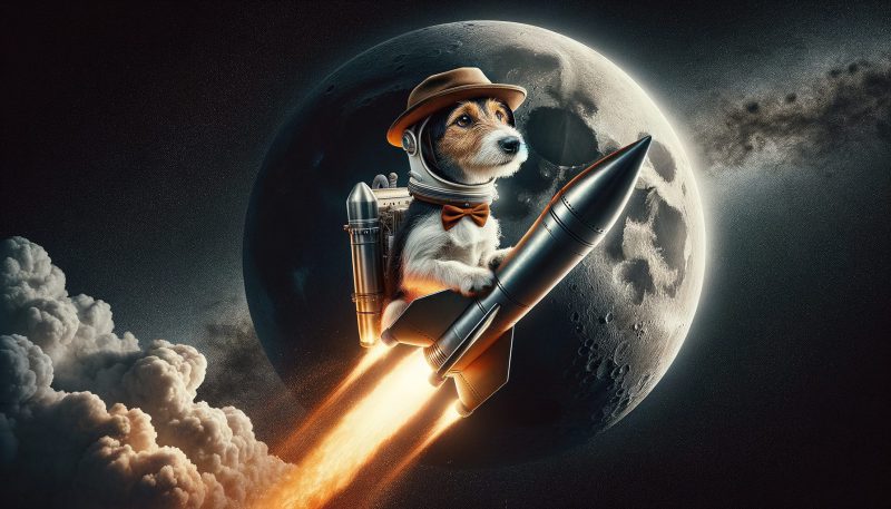 DogWifHat rocket to the moon