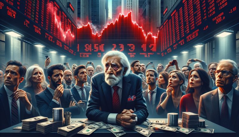 Wall Street during market crash