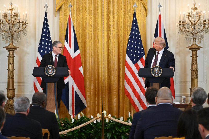 US President Donald Trump and UK Prime Minister Keir Starmer