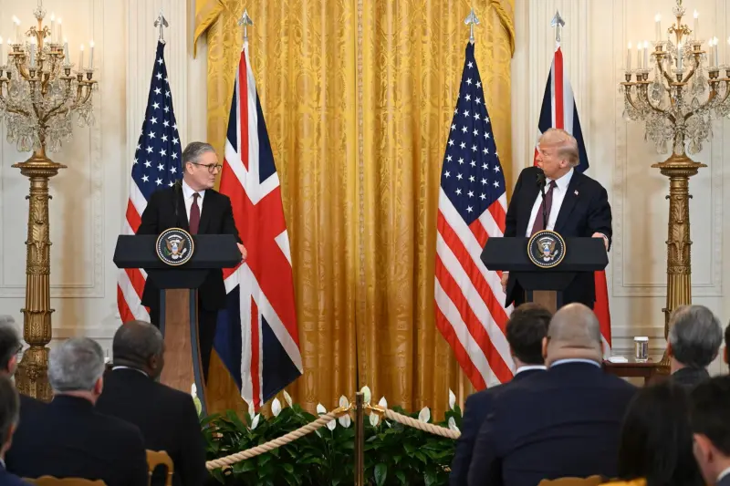 US President Donald Trump and UK Prime Minister Keir Starmer