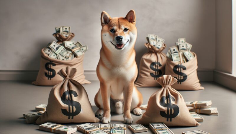 SHIB bags of money