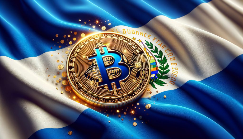 Bitcoin El Salvador Flag