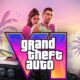 GTA 6 artwork showing main characters and Vice City setting