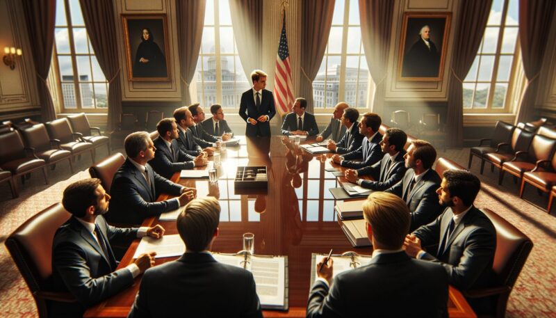 President talking to oil executives