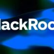 BlackRock logo on blue wavy background