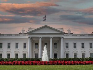 White House exterior where upcoming meetings between auto executives and President Trump will take place