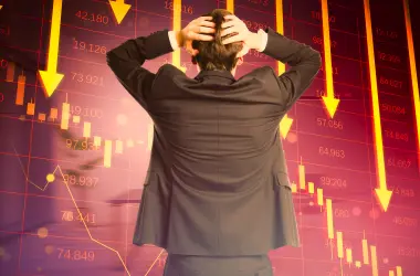 stock cryptocurrency market crash red dip