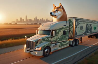 Shiba Inu truck driver