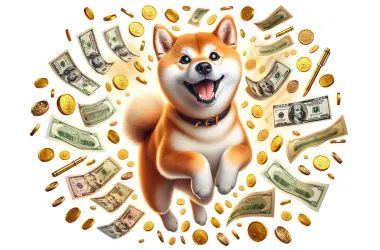 shiba inu jumping