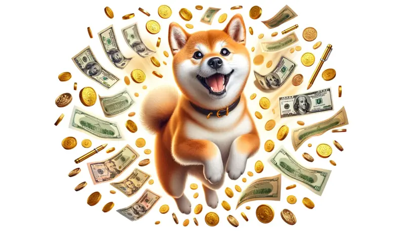 shiba inu jumping