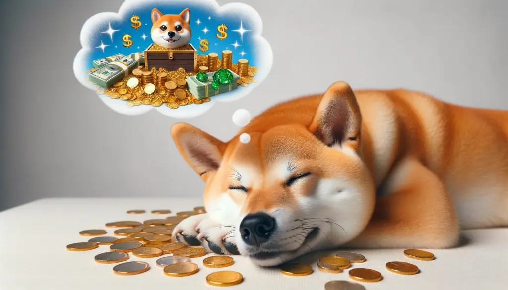shiba inu sleeping