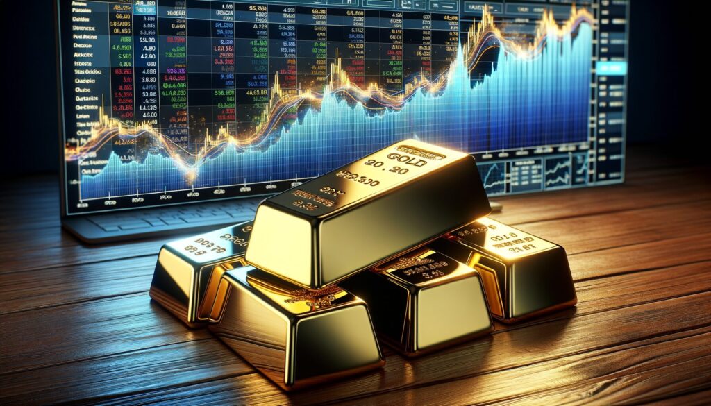 gold with charts