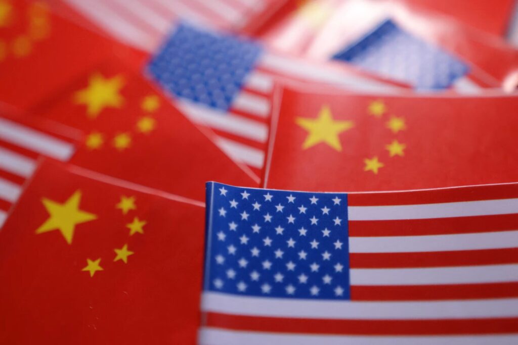 China US Flags