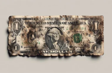 a dirty US Dollar Bill