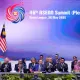 ASEAN leaders standing together at 46th Summit in Kuala Lumpur