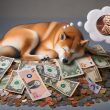 shiba inu sleeping