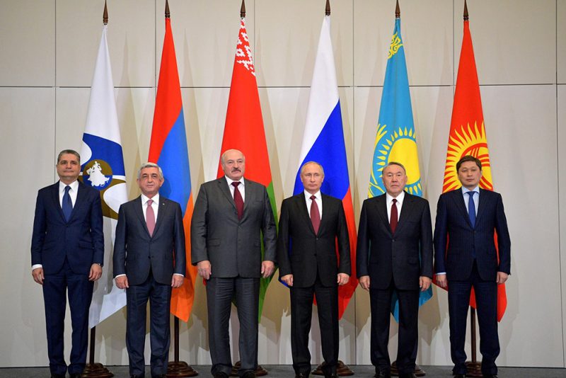 EAEU flags leaders
