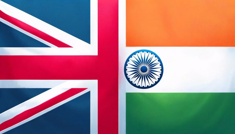 UK and India Flags