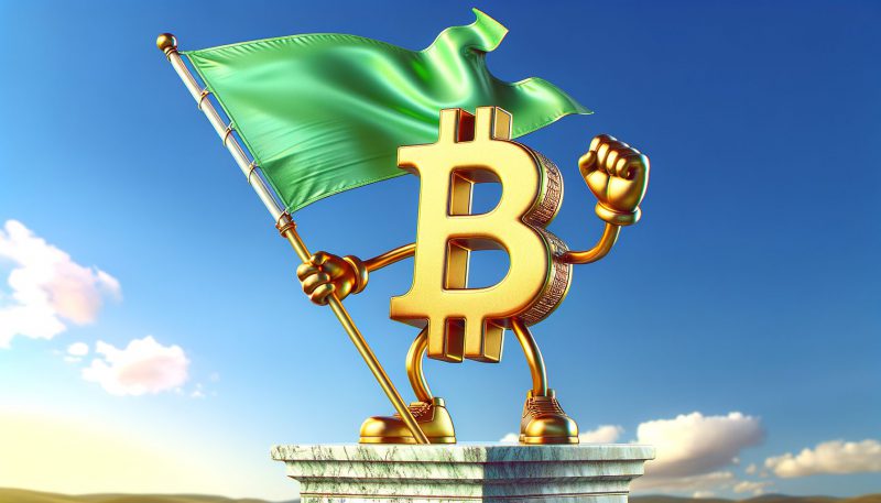 bitcoin green flag