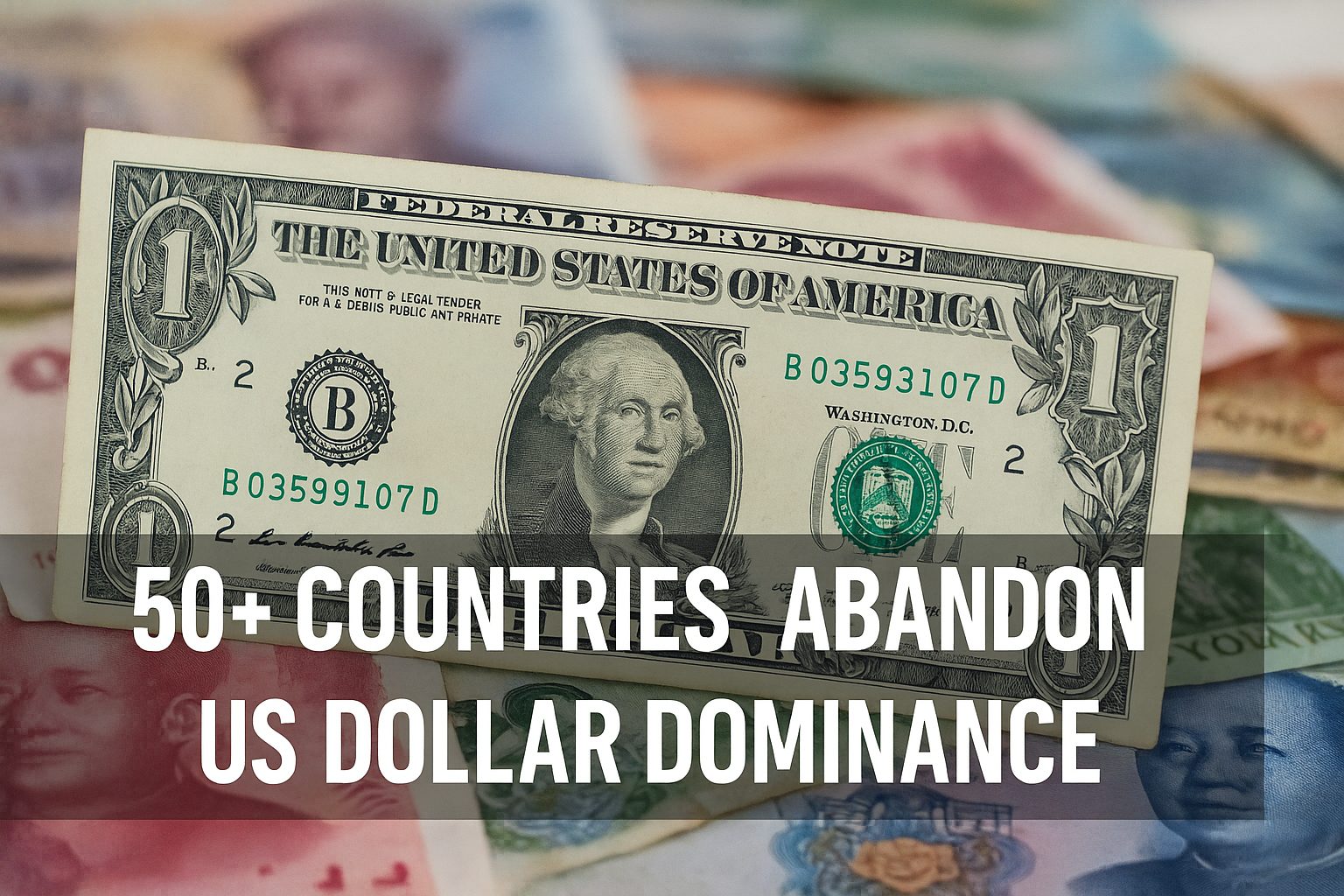 De-Dollarization Gains Momentum: 50+ Countries Abandon US Dollar Dominance