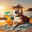 Shiba Inu beach