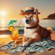 Shiba Inu beach