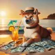 Shiba Inu beach