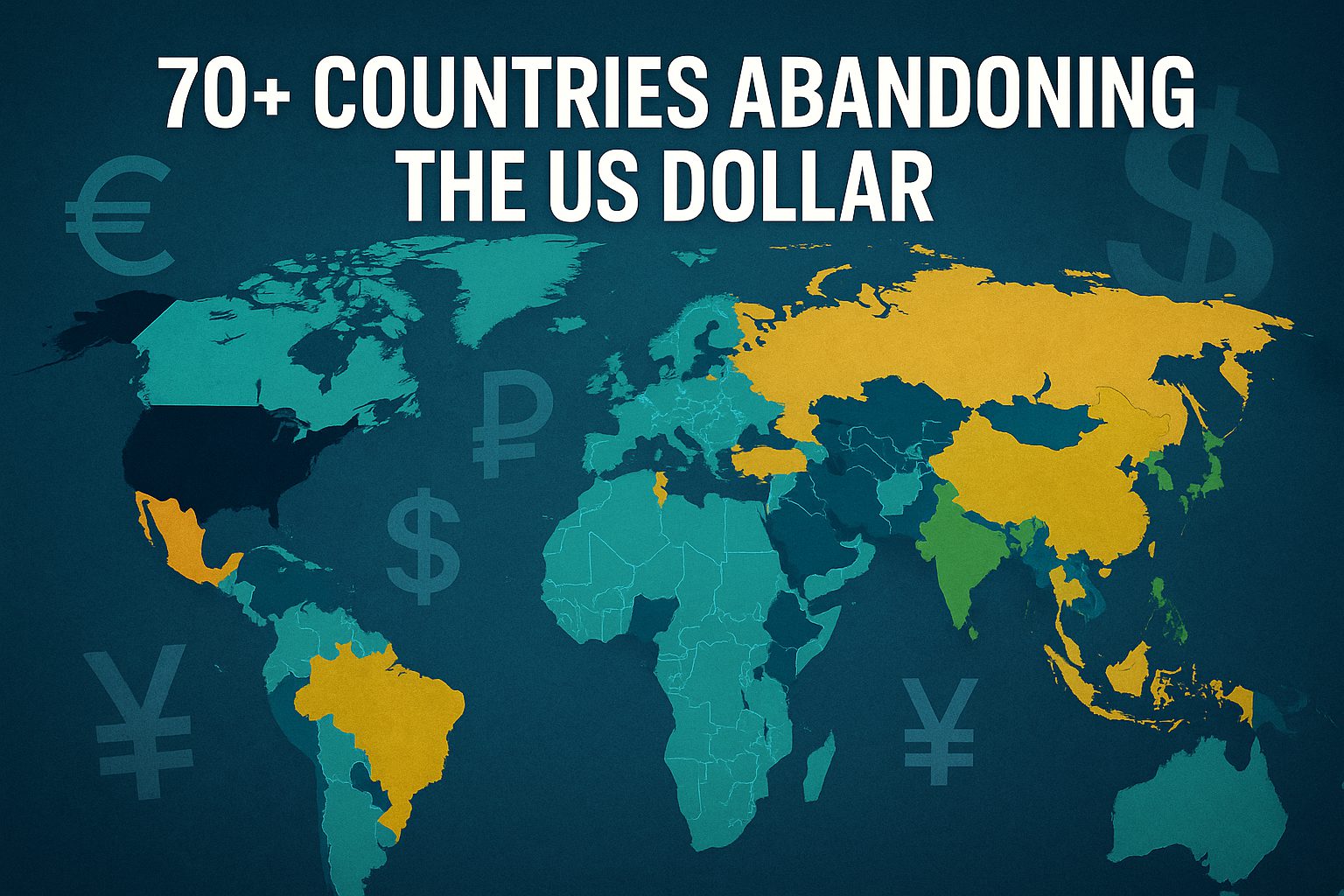 De-Dollarization Surge: 70+ Countries Abandoning the US Dollar