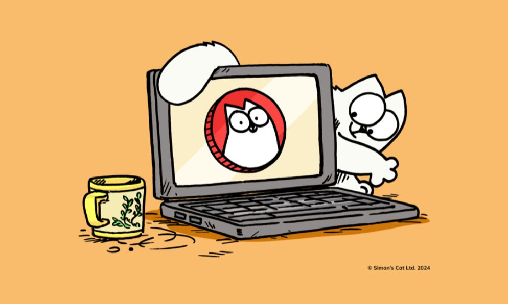 Simon's Cat logo cryptocurrency